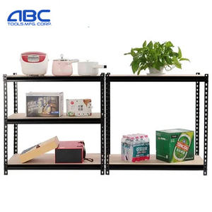 ABC 도구 대형 차고 선반 모듈식 중형 듀티 부티크 선반 모던 메탈 블랙 - Product Image 4