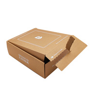 Boîte d'expédition personnalisable de haute qualité pour avions, en carton ondulé kraft avec bande de déchirement, couleur personnalisable, pour cadeaux