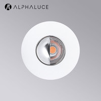 Mini spot encastré rond, petit découpage de 35 mm de profondeur, anti-éblouissement, pour éclairage de plafond, niche ou vitrine