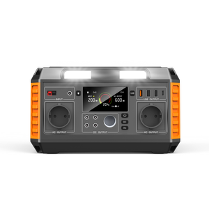 ホームキャンピングカーソーラーパネルMPPT 220V純正弦波リチウム電池500W懐中電灯シガーライターポータブル電源 - Product Image 2