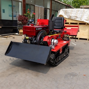 Trang trại máy Trung Quốc Mini Rotary tiller Dozer Crawler máy kéo 25HP với máy xúc để bán - Product Image 2
