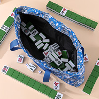Ensemble de sacs de transport de luxe imperméables pour Mahjong, grande capacité, pour 4 joueurs, Mahjong américain, sac de voyage