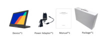 Tablette Android AT101WF en forme de L de 10.1 pouces bon marché en utilisation professionnelle noir et blanc avec RJ45 POE et diverses puces RK