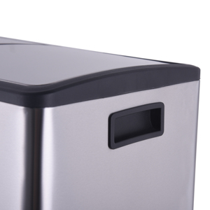 Patent Design Stainless Steel <strong>60L</strong> Dual Compartment Garbage Can Trash Can Recycle <strong>Bin</strong> - Product Image 4