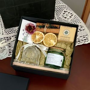 Juego de <span class=keywords><strong>Regalo</strong></span> de Velas Aromáticas de Arte Moderno Premium Negro para Bodas y Fiestas - Origen China, Recuerdo Nupcial de Alta Gama, <span class=keywords><strong>Regalo</strong></span> para Mejores Amigas - Product Image 1