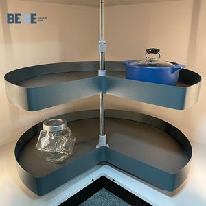 Modern 270 Degree Plate Metal Revolving <b>Basket</b> New Furniture Accessories Hardware for Kitchen Cabinets Easy Magic <b>Corner</b> 270 Deg - Product Image 5