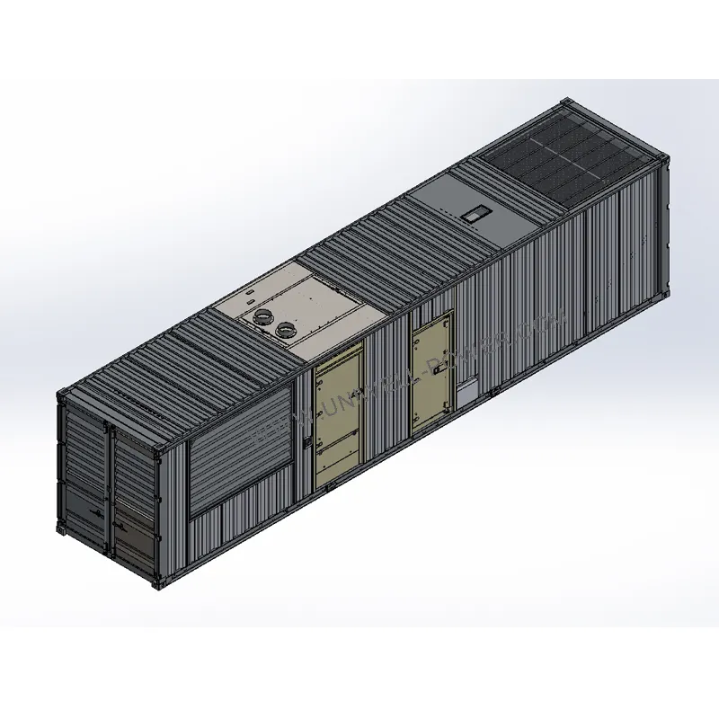 1,3 MW bis 3MW Aggregat Acoustic Canopy Lieferant Container Generator 2000Kva 3D-Modell