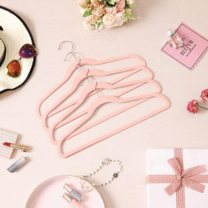 Plush Clothes <strong>Hanger</strong> Anti slip and Traceless Swan Velvet Clothes Rack Household Dormitory Clothes Sorting and Hanging - Product Image 4