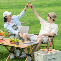 Tables de camping pliables en acier à haute teneur en carbone
