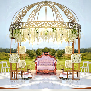 Mandap/Scène de mariage en métal de style anglais exceptionnel, de haute qualité, léger, taille personnalisable, design moderne, Mandap de mariage UK - Product Image 1