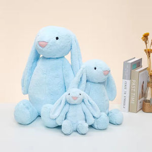 Vente en gros de jouets en peluche lapin rose Bashful à longues oreilles, poupée Bonnie, jouets en peluche pour le confort - Product Image 4