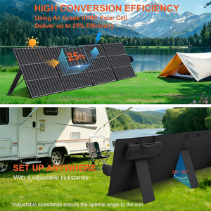 แผงโซลาร์เซลล์แบบพับได้ ALECTER 200W ได้รับการรับรองมาตรฐาน CE โมโนคริสตัลไลน์ ประสิทธิภาพสูง 23.4% กันน้ำระดับ IP65 น้ำหนักเบา - Product Image 3