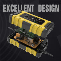 Chargeur de batterie de voiture FOXSUR 12V 6A, chargeur de moto, chargeur de batterie intelligent automatique complet avec réparation