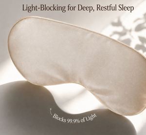 Luxury 100% Silk <b>Sleep</b> Soft Breathable Light Blocking Eye <b>Mask</b> With Adjustable Elastic Strap - Product Image 2