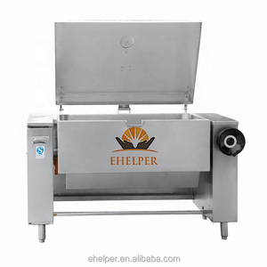 Plancha basculante industrial con trampa de grasa Diseño EasyClean para salidas de comida rápida Elec o Gas 150-320L - Product Image 5