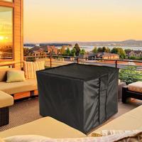 Housse de cheminée extérieure imperméable toutes saisons 28 pouces Boucles coupe-vent Cordon carré Propane Fire Pit Cover