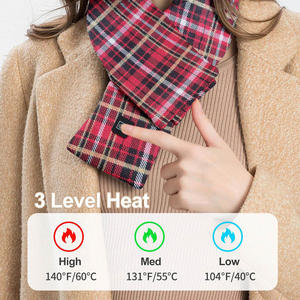Bufanda térmica suave de invierno lavable recargable calentador de cuello USB calefacción bufandas cálidas bufanda calentada para mujeres y hombres - Product Image 5
