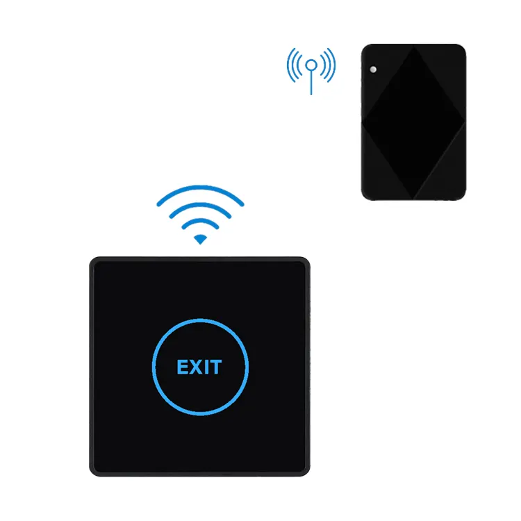 touch exit button door release 12v wireless remote control switch for automatic access control system