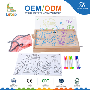 กระดาน<span class=keywords><strong>วาด</strong></span>ภาพอะคริลิค LED สำหรับเด็ก แผ่นเรืองแสงพร้อมแม่แบบ 10 แบบ ปากกาควบคุมการเขียน ของเล่นเสริมพัฒนาการศิลปะแบบมอนเตสซอรี่ ชุดของขวัญ - Product Image 1