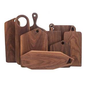 Black Walnut Wooden Chopping Board Sushi Wood Board Irregular Shape