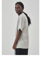 220 grammes en gros 100% coton T-shirt pour hommes Logo personnalisé Simple confortable vierge grande taille avec impression numérique (DTG DTF)