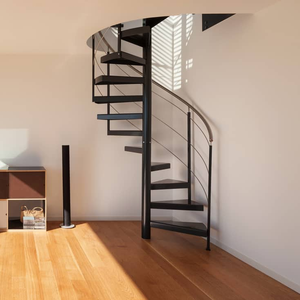 <span class=keywords><strong>Escalier</strong></span> en spirale et en acier au carbone, simple, moderne et simple pour petit espace, <span class=keywords><strong>prix</strong></span> d'usine, - Product Image 1