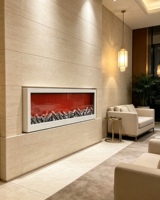 Cheminée décorative LED alimentée par USB, télécommande RGB, colonne romaine noire et blanche, 60-120 cm, lumière de cheminée à flamme simulée