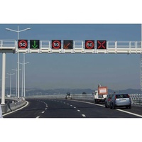 Panneau de signalisation à affichage de vitesse à LED pour l'extérieur avec limite de vitesse pour une conduite sûre.