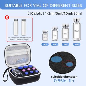 Estuche Protector de Insulina a Prueba de Golpes con Espuma, Bolsa Organizadora de Viales de Insulina para Diabéticos - Product Image 4