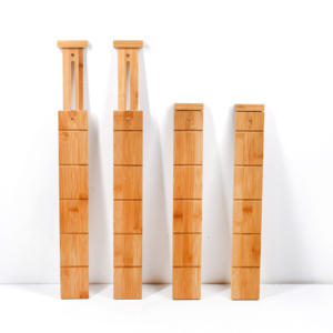 2023 personnalisable articles ménagers printemps réglable tiroir diviseur cuisine tiroir organisateur bambou tiroir diviseurs Logo personnalisé 300 - Product Image 4
