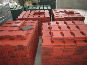 Baldosa pavimentadora de suelo de goma antideslizante con hueso de perro para pasarela de caballo - Product Image 6