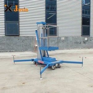 6 m-14 m luar ruangan tiang tunggal aluminium Aloi angkat listrik <span class=keywords><strong>Platform</strong></span> Lift hidrolik pengangkat tangga - Product Image 6
