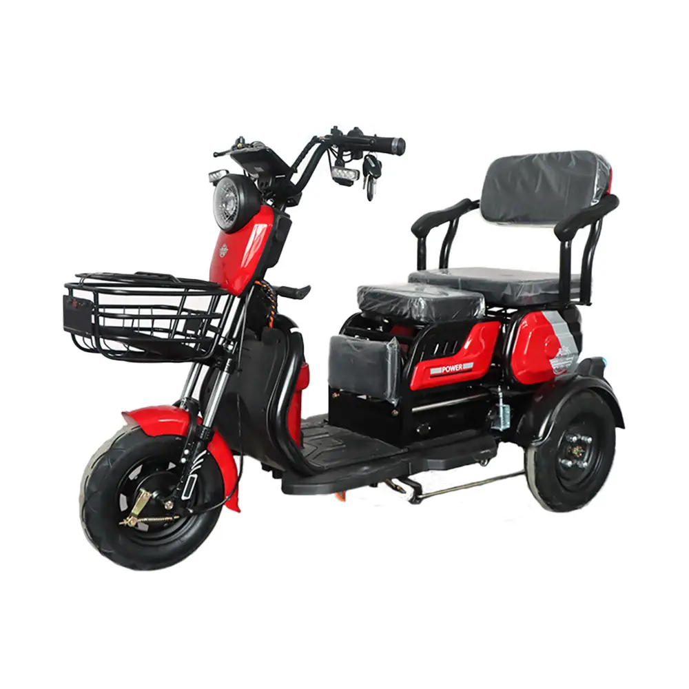 Triciclo eléctrico de pasajeros para ancianos y adultos a precio barato, motocicleta triciclo eléctrico de tres ruedas para movilidad