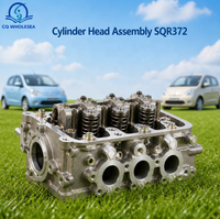 Rakitan Kepala Silinder SQR372 untuk Chery QQ QQ3 800cc 0.8L Mesin 3-Silinder 372-1003010