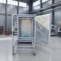 Four de cuisson électrique compact sur chariot en acier, taille personnalisable, pour séchage par lots, cuisson et tests en laboratoire, machine industrielle en métal