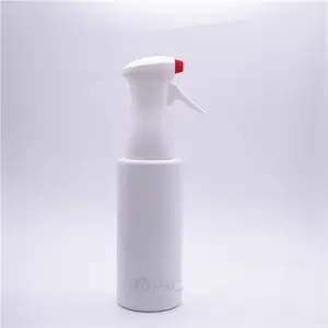 White Plastic 16oz Continuous Mist Hair Spray Trigger Bottle With Logo Custom