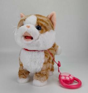 ของเล่นสัตว์เลี้ยงตุ๊กตาขนนุ่มแบบจำลองสำหรับเด็ก  รูปแบบสุนัขและแมว  สามารถเลียลิ้นได้ เดิน ร้องเพลง เรียนรู้ และพูดได้ - Product Image 6