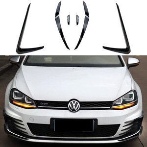 Volkswagen Golf 7 Mk7 Gti Front Air Blade Grille Modification Kit Piano Black ABS 6 Piece Set - Product Image 1