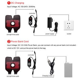 Diz ağrı kesici artrit desteği için LED ışık terapisi ped kırmızı ışık tedavisi kemer Wrap kırmızı ışık tedavisi diz - Product Image 4