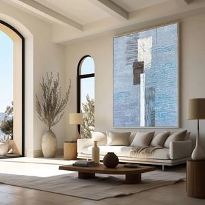 Peinture à l'huile 3D, art mural, grande peinture abstraite verticale minimaliste créative sur toile, cadeau pour l'inauguration d'une maison - Product Image 6