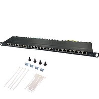 Panel Patch jaringan Cat6 1U FTP 24 Port Panel Patch