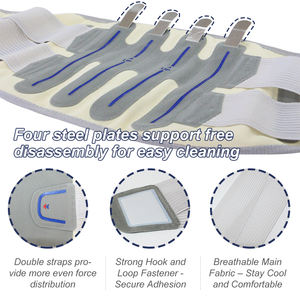 कमर ट्रेनर बेल्ट समायोज्य व्यायाम फिटनेस संपीड़न शरीर स्लिममिंग कमर वजन घटाने कमर दर्द कमर समर्थन ब्रैकेट - Product Image 3