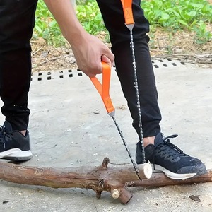 <span class=keywords><strong>Scie</strong></span> à main pliante de 24 pouces à 11 dents, équipement de survie en plein air d'urgence pour la coupe rapide du bois et des arbres pour le camping et la randonnée - Product Image 4