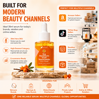 Sérum Visage Éclaircissant et Revitalisant à l'Argousier et au Niacinamide, Haute Qualité, Doux pour la Peau, Marque Privée, Faible MOQ