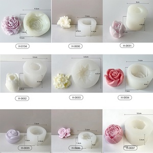 Hoa Mẫu Đơn Mây Bắc Âu Mới Hoa Sen Hoa Silicone nến Khuôn Hoa - Product Image 2