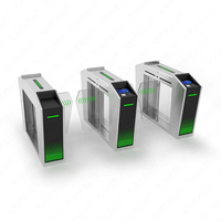 Barrière d'oscillation de tourniquet de porte de BARRIÈRE d'AUTOMAT de contrôle d'accès de tourniquet avec le lecteur de code de QR et le lecteur de carte de contrôle d'accès de visage