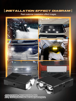 SENLO T2 Super Bright Spot LED Work Driving Head Fog Light New Condition for Car SUV Offroad ATV UTV BUS Truck Honda Audi 80W