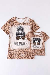 Ensemble de t-shirts imprimés pour maman et fille, tenue assortie mère-enfant, chemise d'été pour maman et enfants, prix abordable - Product Image 6