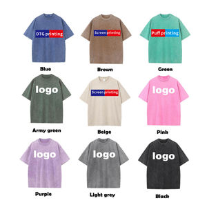 Camiseta Blanca de Algodón Estilo Urbano Vintage, Camiseta Oversize con Hombros Caídos, Impresión Personalizada de Alta Calidad, Camiseta para Hombre de Peso Pesado - Product Image 1