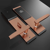 Serrures de porte numériques RFID haute sécurité avec accès Cloud pour hôtels, appartements et portes en acier – Accès par carte intelligente et clé